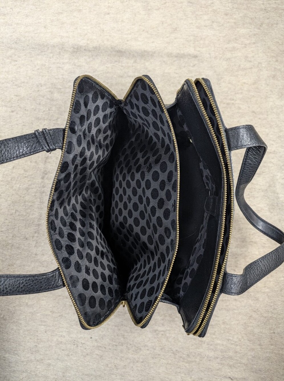 Like New Kate Spade Black Streen Brennan Shoulder Bag Pebbled Leather Mid size - Picture 10 of 15